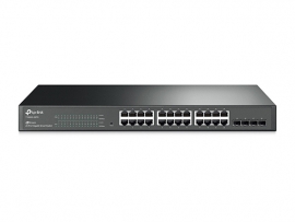 Tp-link Jetstream™ 24-port Pure-gigabit Smart Switch 24 10/100/1000mbps Rj45 Ports Including 4 Sfp