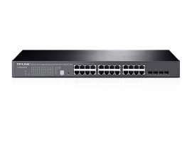 Tp-link T1700g-28tq Jetstream 24-port Gigabit Stackable Smart Switch With 4 10ge Sfp+ Slo T1700g-28tq