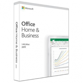 Microsoft Office 2019 Home & Business Retail Software 1 User - Medialess V2 T5D-03251