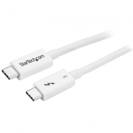 Startech 0.5m Thunderbolt 3 Cable - 40gbps - White - Thunderbolt Usb-c And Displayport Compatible