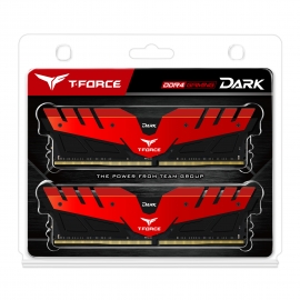 Team T-Force Dark 3200Mhz 16Gb (2X8Gb) Ddr4 Red Tdred416G3200Hc16Cdc01