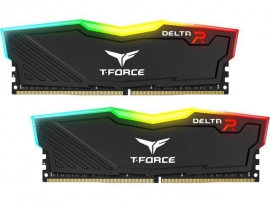 Team Delta Rgb 16Gb (2X8Gb) Ddr4 3000Mhz Black Tf3D416G3000Hc16Cdc01