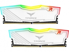 Team Delta Rgb 16Gb (2X8Gb) Ddr4 3000Mhz White Tf4D416G3000Hc16Cdc01