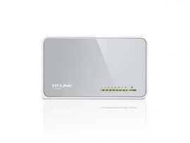 Tp-link 8-port 10/100m Mini Desktop Switch, 8 Fast Ethernet Rj45 Ports (10/100), Auto-mdi (x), Plastic
