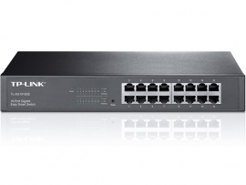 Tp-link 16-port Gigabit Easy Smart Switch 16 10/100/1000mbps Rj45 Ports Mtu/port/tag-based Vlan