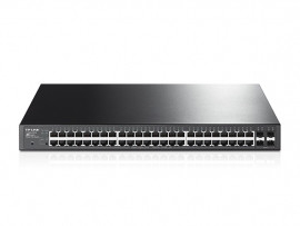 Tp-link 48-port Gigabit Poe+ Smart Switch 48 Gigabit Rj45 Ports Including 4 Sfp Ports 802.3at/af