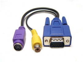 Ijk Vga To Rca/ S-video Cable Adapter Tr-20