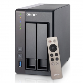 Qnap Ts-251+ -2g, Nas, 2bay (no Disk), 2gb, Cel Qc-2.0ghz, Usb, Gbe (2), Twr, 2yr Ts-251+-2g