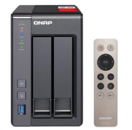 Qnap Ts-251+-8g Nas 2bay (no Disk) 8gb Cel Qc-2.0ghz Usb Gbe(2) Twr 2yr Ts-251+-8g