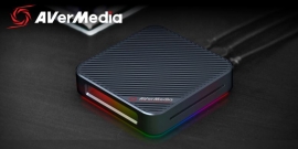 Avermedia Gc555 Live Gamer Bolt Video Capture Box 4Kp60 Hdr + Fhd 240Fps Rgb Lighting Effect Thunderbolt 3 Interface Hdmi 2.0 3.5 Audio. 7.1 Passth 61Gc555000A9