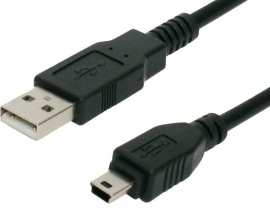 Blupeak 1M Usb 2.0 Cable Usb-A Male To Mini Usb Male (Lifetime Warranty) U2Am01