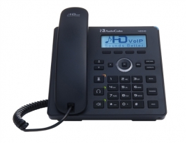 Audiocodes Sfb 420hd Ip Phone Poe, Black, 2 Ethernet Gbe, 4 Programmable Keys, 128x48 Lcd Uc420hdeg