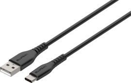 Blupeak 1.2M Usb-C To Usb-A Charge/ Sync Cable - Black (Lifetime Warranty) Ucbk12