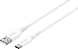 Blupeak 1.2M Usb-C To Usb-A Charge/ Sync Cable - White (Lifetime Warranty) Ucwh12