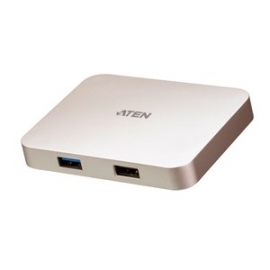 Aten Usb-C Ultra Mini Gaming Dock With Power Pass-Through Uh3235-At