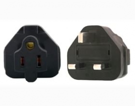 Us 3 Pin To Uk 3 Pin Plug Adapter