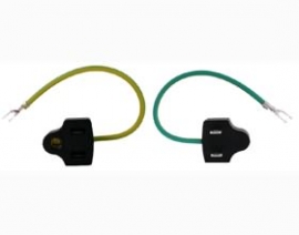 Us 3 Pin To Us 2 Pin W/ Gnd Plug Adapter