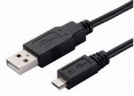 Astrotek Usb To Micro Usb Cable 3m - Type A Male To Micro Type B Male Black Colour Rohs At-usb2micro-ab-3m