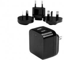 Startech Dual Port Usb Wall Chargerhigh Power 17 Watt 3.4 Amp (1a 2.4a)travel Charger (international)
