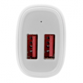 Startech Dual-port Usb Car Charger - 24w/4.8a - White Usb2pcarwhs