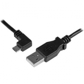 Startech Micro-usb Charge-and-sync Cable M/m - Left-angle Micro-usb - 24 Awg - 2 M (6 Ft.) Usbaub2mla