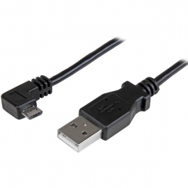 Startech 0.5 M Micro-usb Charge-and-sync Cable M/m - Right-angle Micro-usb - 24 Awg Usbaub50cmra