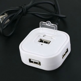Hi-speed Usb 2.0 4 Port Hub White Usbhub4portsquw