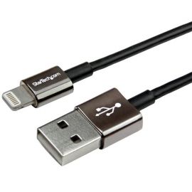 Startech 1m (3ft) Premium Apple Lightning To Usb Cable With Metal Connectors - Black Usbltm1mbk