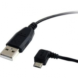 Startech 3 Ft / 91cm Micro Usb Cable - A To Left Angle Micro B - Usbtype A - 90 Degree Micro-usb
