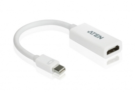 ATEN Cable Adapter: Mini Displayport To Hdmi Adapter 15Cm Up To 1920 X 1200 1080P White Vc980