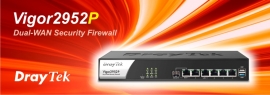 Draytek Dual-Wan Broadband Fibre Router With Security Firewall 100X Vpn & 50 X Ssl-Vpn Tunnels