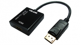 Volans Active Displayport To Hdmi Male To Female Converter (v 1.2) With 4k Support Vl-adphm