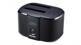 Volans Aluminium 2-bay Usb3.0 Docking Station With Clone Vl-ds30