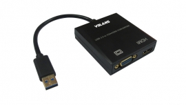 Volans Usb3.0 To Vga/ Hdmi Display Adapter (audio Via Hdmi) 1080p @usb3.0 Vl-u3vh