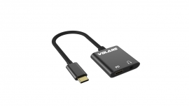 VOLANS Aluminium Type-C Usb-C (Male) To 3.5Mm Audio (Female) Adapter With Pd Vl-Ucap