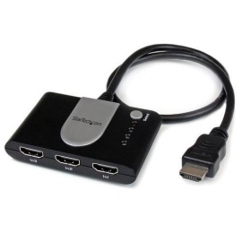 Startech 3 Port Hdmi Auto Switch W/ Ir Remote Control - Automatic 3 In 1 Out Hdmi Switcher - Hd