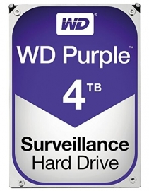 Western Digital Surveilance 3.5" Drive: 4tb Purple Sata3 6gb/ S Intellipower 64mb Wd40purz