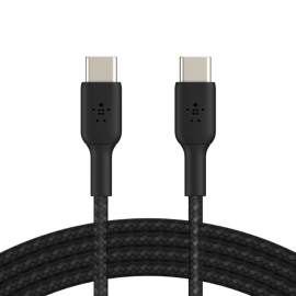 Belkin 1M Usb-C To Usb-C Charge/Sync Cable Braided Boost Charge Black (Cab004Bt1Mbk)
