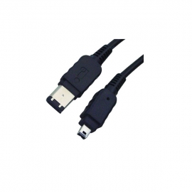 Wicked Wired 2m 6pin To 4pin Ieee1394 Firewire Data Cable Ww-d-fw1394-6p4p2m