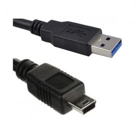 Wicked Wired 1.8m Usb3 Type A To Mini B Data Cable Ww-d-usb3mini-180cm