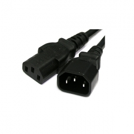 Wicked Wired 1.8m Standard Male Iec To Standard Female Iec Power Extension Cable Ww-p-pcext180cm