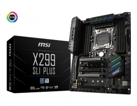 Msi X299 Sli Plus Lga 2066 Intel X299 Sata 6gb/s Usb 3.1 Atx Motherboard X299 Sli Plus